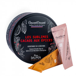 Box of 6 cocoas with spices