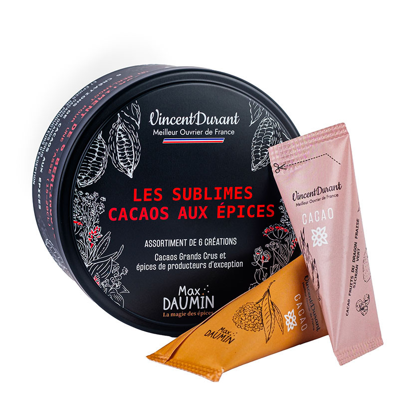 Box of 6 cocoas with spices