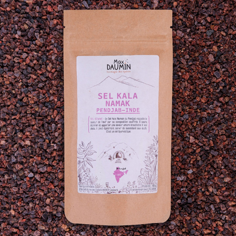 Kala Namak salt or Himalayan black salt - Crystals