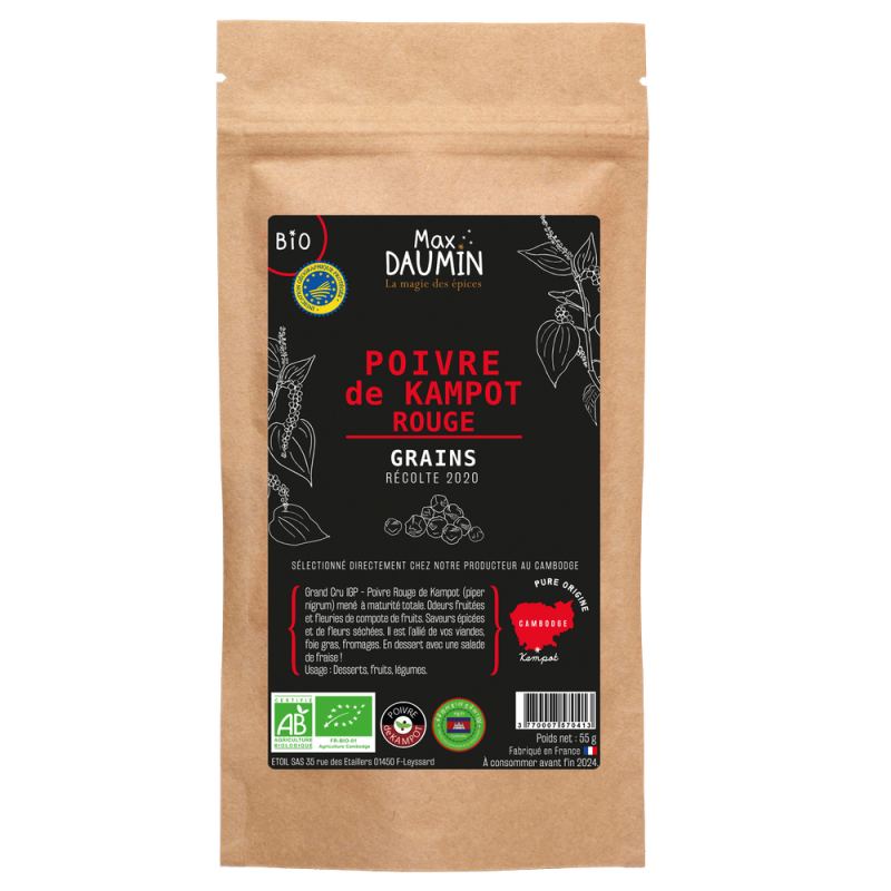 Poivre rouge de Kampot Bio & IGP