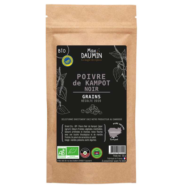 Poivre noir de Kampot Bio & IGP