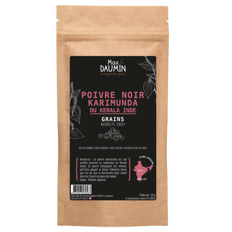 Poivre Karimunda – Kerala (Inde)