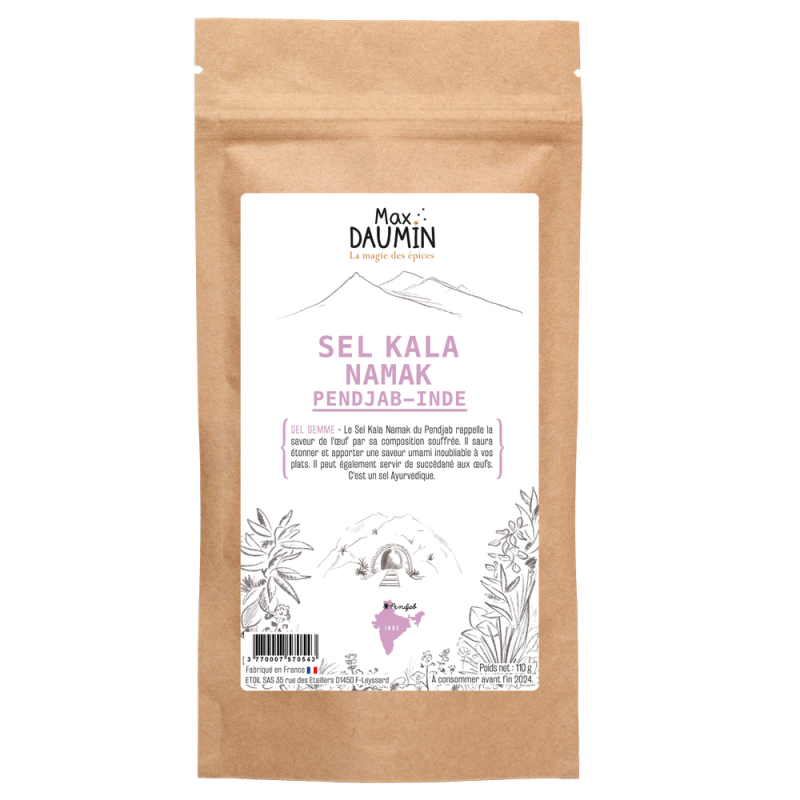 Kala Namak salt or Himalayan black salt - Crystals
