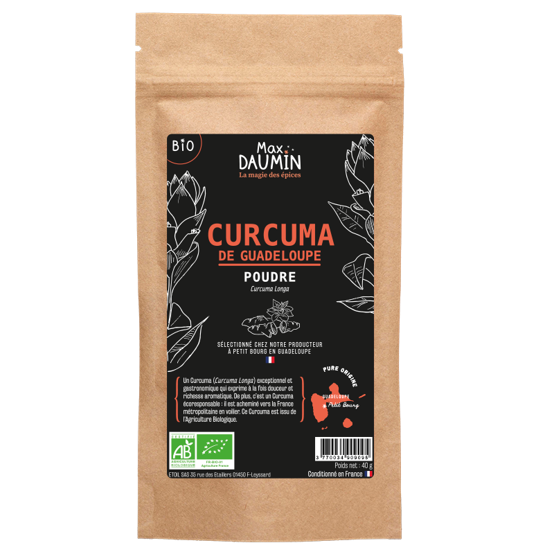 Organic turmeric from Guadeloupe bulk