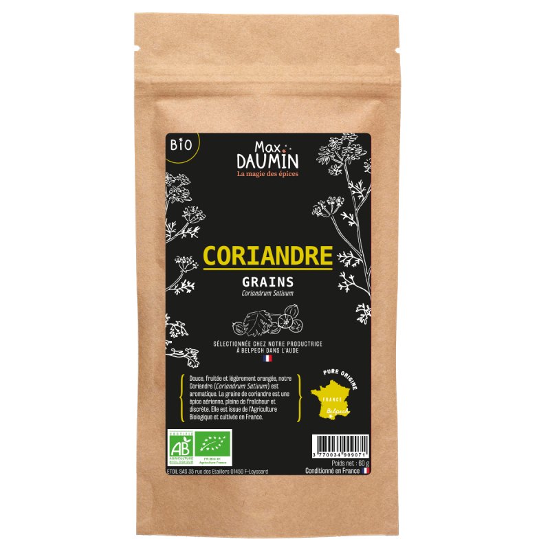 Organic coriander from France
