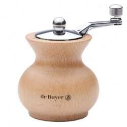 De Buyer Salt Mill Boogie Natural Wood - Steel Mechanism