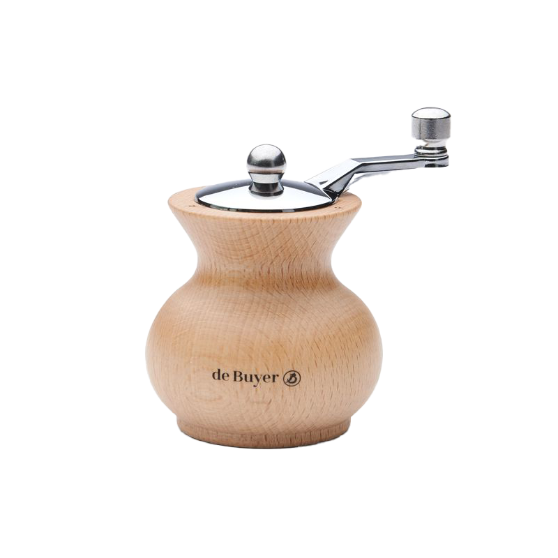 De Buyer Salt Mill Boogie Natural Wood - Steel Mechanism