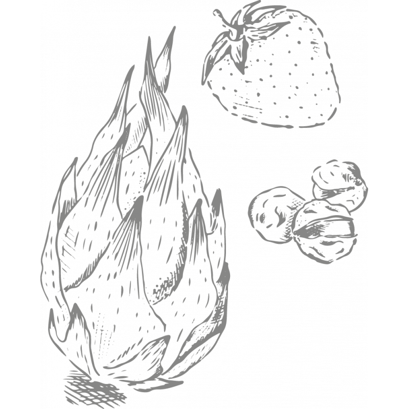 Berlingot Cocoa Dragon Fruit Strawberry Sichuan green