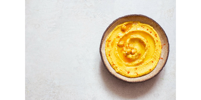 Houmous au curcuma